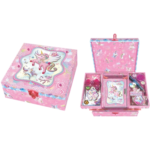 Zestaw w pudełku z półkami jednorożec 4052